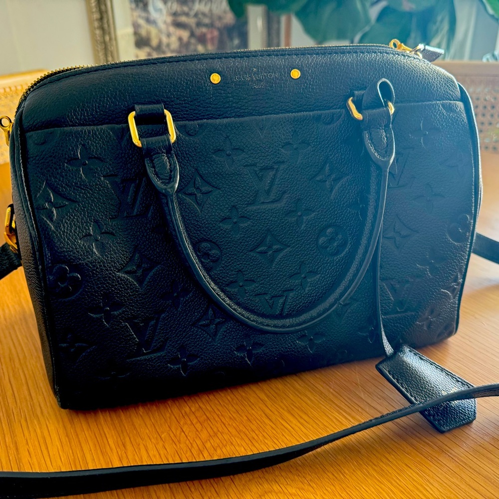 Louis Vuitton Speedy 25 Empriente in black